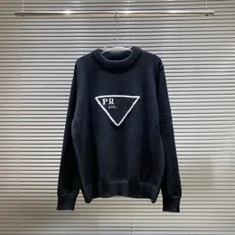 Sweater Men hoodie Men's Designers Triangle Pattern Allover Letter Tech Sweaters Tryckt Otton Knit Crewneck Women Letter Paris Sportwear 21 Style US Size S-3XL