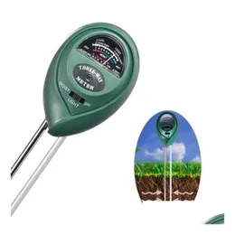 pH 미터 도매 3에서 1 1 디지털 토양 수분 측정기 분석 테스터 정원 탐지기 히그로 미터 조명 산도 드롭 배달 사무소 DHBN6
