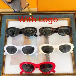 Óculos de sol adumbral de designer masculino com olho de gato óculos de sol de armação pequena vermelho preto âmbar creme cores com logotipo para pesca