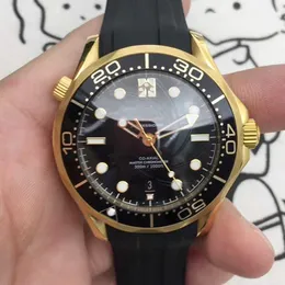 Модные часы Omeg, роскошные дизайнерские мега механические часы Oujia 007 Black Whirlwind Bond, полностью автоматические механизмы