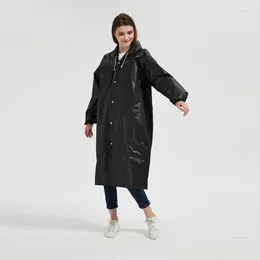 معاطف المطر بدلة مقاومة للماء ، المطر ، تخييم معطف سميك معطف المطر الأسود جودة ملابس المطر للجنسين