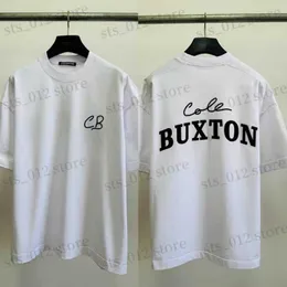 Męskie koszulki designerskie T-koszulka Cole Buxton Tshirts Letter Slogan Patch Designer T Shirt Hafted krótkie topy z krótkim rękawem