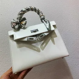 A Kaily Luxury Bag BOX сумка второго поколения с серебряной пряжкой Kangkang гладкая кожаная сумка через плечо женская мини маленькая