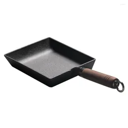 Pans Mini Omelette Thickened Frying Pan Tools Rectangle No Coating Japanese Style Cast Iron Tamagoyaki Kitchen Heat Resistant
