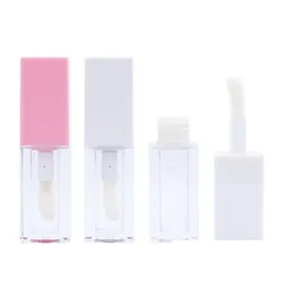 Garrafas de embalagem atacado 100 pcs 5ml mini quadrado lip gloss tubo recarregável garrafa lipgloss amostra lip-bálsamo recipiente ferramenta de beleza sn3 dhxtc