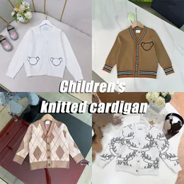 Barnkläder Barnstickad Cardigan Designer Brand Boys Girl Youth Clothes Soft Hateble Baby Set Set Size 90-160 SH#D C8P4#