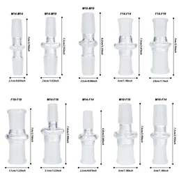 Healthy_Cigarette P006 Smoking Pipe Glass Bong Adapter Drop Down 14mm/18mm Male Female Adaptor Dropdown 10 Models