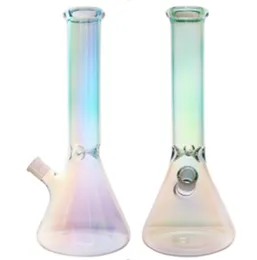 14 Inches glass Pipes Dab rig Smoke water pipe Hookah Gradient beaker thickness base cool bongs Oil rigs recycler bong