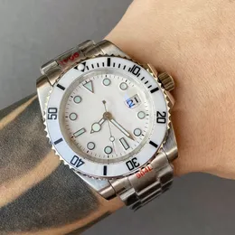 Роскошные мужские часы автоматические механические часы для дайвинга диаметром 40 мм с керамическим кольцом, спортивный ремешок из нержавеющей стали, сапфировое зеркало, водонепроницаемые часы Montre De Luxe, часы dhgate 007
