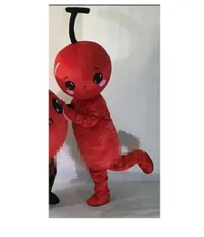 Halloween fruta cereja mascote traje prop mostrar desenhos animados boneca traje traje humano