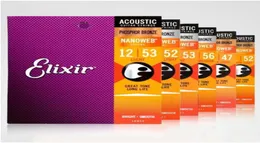 Elixir Acoustic Guitar Strings Phosphor Bronze Shade 16077 16002 16052 11025 11052 16027 16102 11100 11002 11027 12000 12002 120506266288