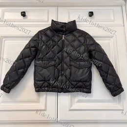 أطفال فاخرون منتفخون بانتفاخ أسفل المعاطف الموضة للرياح Hoode Hooide Black Justs Kids Boys Outwear Girl Boy Designer Clothing Clothing Jacket Black Black