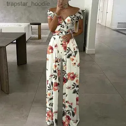 Women's Jumpsuits Rompers Casual Summer Jumpsuit Sexy V Neck Slim Fit Jumpsuits Women Rompers Printing One Shoulder Overalls Playsuits Roupas Femininas L230921