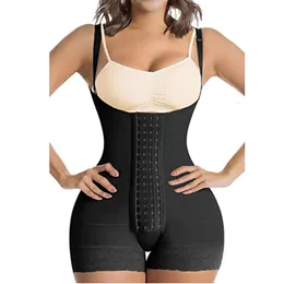 Waist Tummy Shaper Women's Underwear Double High Compression Hourglass Girdle Waist Trainer Butt Lifter Post-operative Shorts Fajas Colombianas 230317