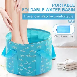 Foot Treatment Foldable Tub Portable Bath Bag Wash Basin Water Bucket Large Capacity Feet Spa Massage Washing For Outdoor Travel 230920