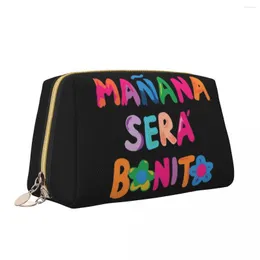 Косметички Manana Sera Bonito, кожаная косметичка, трендовые большие аксессуары для девочек Karol G Sirenita Bica, косметичка для красоты