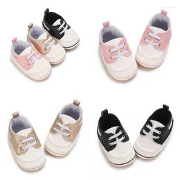 First Walkers Fashionable And Novel Color Matching Spring Autumn 0-1 Year Old Casual Shoes With Non Slip Rubber Sole Walking