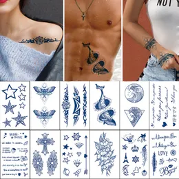 Other Tattoo Supplies Juice Lasting Ink Tattoos Body Art Waterproof Temporary Sticker Lines Arm Fake Whale Tiger Flower Women Men 230921