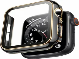 Cover for Watch Case 45mm 41mm PC Bumper Tempered Glass for Watch iWatch Series 7 case3543763