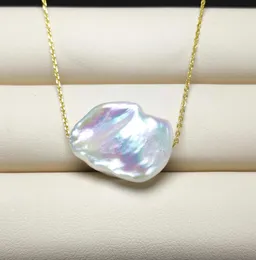 100 collana di perle barocche naturali S925 ciondolo in argento con bottoni collana di perle per le donne gioielli di moda regalo fai da te regalo di nozze2454934