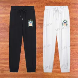 Herrbyxor lager casablanca sweatpants högkvalitativ stjärnklottsbrev tryckt byxor avslappnade löst män kvinnor Stewear Casa Pants T230921