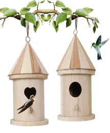 Bird Cages DIY Hanging House Nest Outdoor Feeder Kids Crafts For Outdoors Garden Home Decoration WO7357232