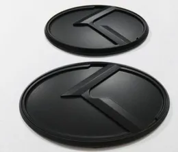 2pcs New 3D black K logo badge emblem sticker fit KIA OPTIMA K5 20112018car emblems6853081