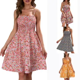 Casual Dresses Summer Print Wrap Halter Dress For Women Com