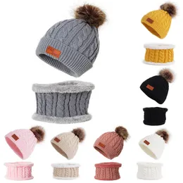 Cappelli Sciarpe Set Autunno e Inverno Nuovo cappello caldo per bambini