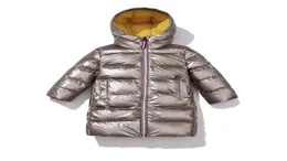 Fashionable designer children039s clothing Children Winter Jacket for Kids Silver Gold Boys Hooded Coat Baby Outwear Parka Girl3001171569