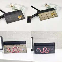 Mini Wallet Bag Charm Brown Canvas pocket organizer luxury Designer Marmont purse Fashion Womens men Genuine Leather Purses Mens K269n