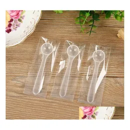 Measuring Tools 1G/2Ml Clear Plastic Spoon For Coffee Milk Protein Powder Kitchen Scoop Sn2526 Drop Delivery Home Garden Dining Bar Dh9Vz
