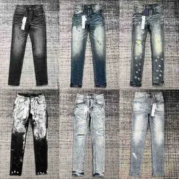 Pantaloni denim Uomo Designer Jean Uomo Pantaloni neri Qualità di fascia alta Design dritto Retro Streetwear Pantaloni sportivi casual Designer Jeans viola Pantaloni da jogging Pantydek