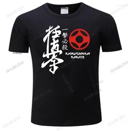 Men's T Shirts Man Tshirts Kyokushinkai Kyokushin Kai Kan Karate One Hit Kill Mma Mix Martial Art Men Summer Cotton Shirt Tops