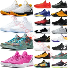 Mamba zoom 6 basketskor alla stjärna midnatt marin omvänd grinch mamba mambacita bruce lee big scen kaos 5 protro ringar metallic guldtränare sport sneakers