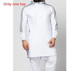 Uomini Jubba Thobe Musulmano Arabo Abbigliamento Islamico Abaya Dubai Caftano Inverno Manica Lunga Cuciture Arabia Saudita Maglione Etnico5996508