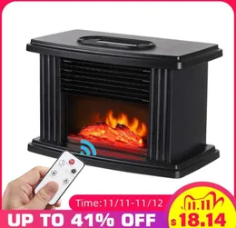 1000W Electric Fireplace Hater with Remote Control Fireplace Electric Flame Decoration Portable Indoor Space Heater for Bedroom2523062940