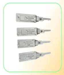Locksmith Supplies Tool 4PCSセットLishi 2 in 1 KW1 KW5 SC1 SC4 LOCK PICK and Decoder for Home Door Locks4102316