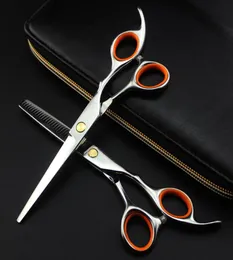 professional japan 440c 6 inch hair scissors set cutting barber makas haircut hair scissor thinning shears hairdressing scissors7550053