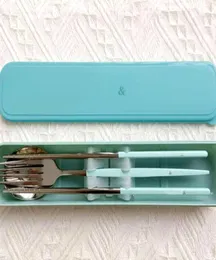 Designer Be Forks Spoons Chopsticks Stainless Steel Dinnerware Set Tableware With Case Christmas Gift SUPER1ST10012704340