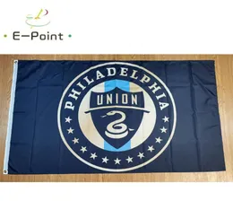 Philadelphia Union FC 35ft 90cm150cm Polyester MLS flags Banner decoration flying home garden flag Festive gifts6663810