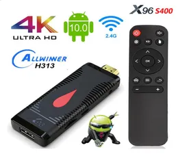 TV Stick Android 100 x96 S400 TV stick Android X96S400 Allwinner H313 Quad Core 4K 60fps 24g WiFi 2GB 16GB TV Dongle VS X96S7837160