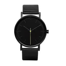 Nya mode Nya mäns Simple Style Herr Women Quartz Stock Watch Reloj Hombre Fashion Men armbandsur Relogio Masculino Casual277V