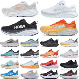 Top Hoka Bondi 8 Clifton 9 Athletic Runner Shoes Runner Hokas Carbon X2 Triple Black White Light Blue Outdoor Designer Resports Lifestyle Exsport