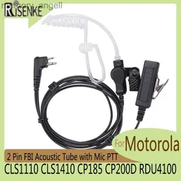 Walkie Talkie RDM2070D Earpiece för Motorola CLS1110 CLS1410 CP185 CP200D RDU4100 med MIC PTT 2 PIN FBI Acoustic Tube Walkie Talkie HKD230922