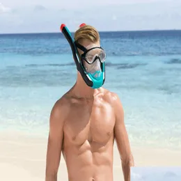 إكسسوارات الغوص FlowTech Mticolor Fl-face Snorkel Mask S M Drop Droprict Sports Outdoors Scuba Scuba Snorkeling dhdeh