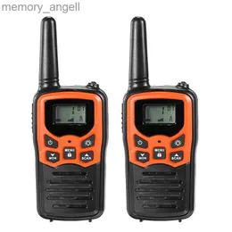 Walkie Talkie 2PCSハンドヘルドトーキーラジオ22チャンネルセット10 km UHF 400-470 Dual Band Long Range Communication Transceiver HKD230922