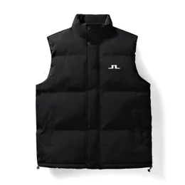 Mens Down Parkas J Lindeberg Autumn and Winter Vest stilig trend kan axel termisk tonåring ärmlös jacka 230922