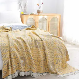 Koce japońskie koce rzutowe do łóżka sofa bawełniana gaza miękka łóżko letnia chłodna kołdra podwójna pojedyncza sofa sofa koca HKD230922
