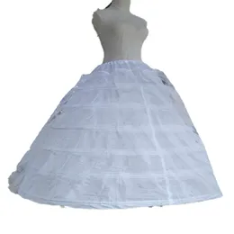 Big White Petticoats Super Puffy Ball Gown Slip Underskirt For Adult Wedding Formal Dress Large 6 Hoops Long Crinoline Brand New3859353